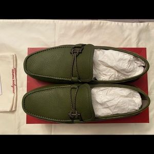 NWT Salvatore Ferragamo Gancini Driver moccasin